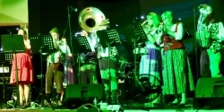 Band on stage